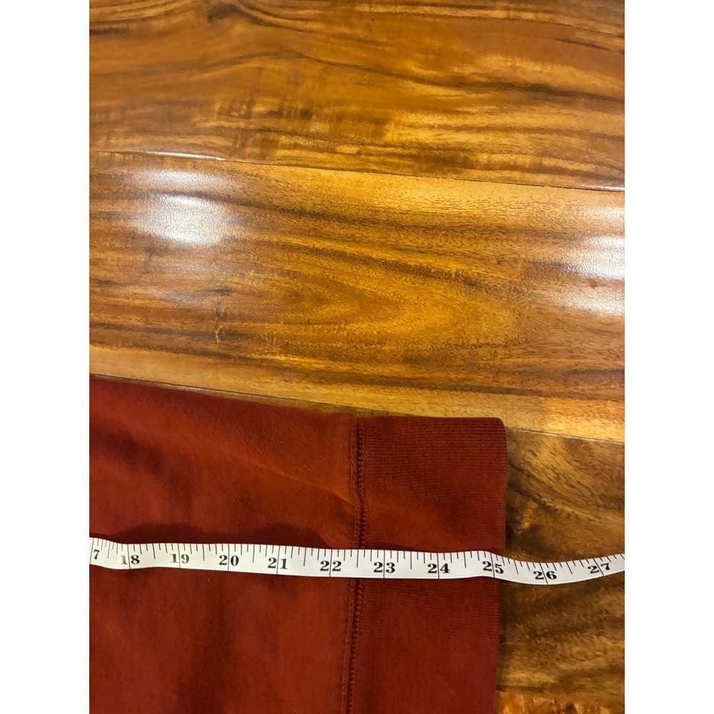 Aeropostale New York Graphic Hoodie Rust Orange Mens Small Sweatshirt 1987 Logo - Picture 6 of 7
